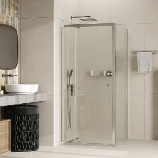 Душевой уголок WasserKRAFT Aula 90х90 11P03 профиль Хром стекло прозрачное